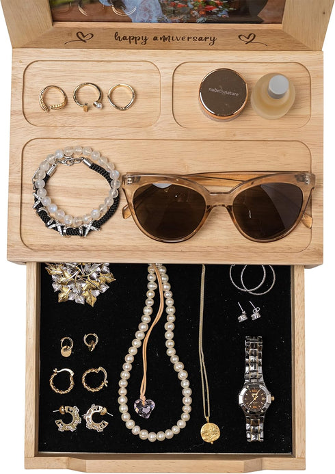 Happy Anniversary Wood Photo Frame Box